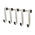Umbra – Crochet quintuple Schnook pour dessus-de-porte, noir et nickel-Métal peint avec embouts en caoutchouc