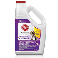Solution Nettoyante Pour Taches Et Odeurs D’animaux Sur Les Moquettes de Hoover 128 oz-Les ingrédients nettoyants à action enzymatique attaquent et éliminent les dégâts et les taches des animaux, y compris l’urine, les excréments et les vomissements, tout en désodorisant vos moquettes pour leur laisser une odeur de fraîcheur