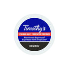 Dosettes K-Cup de café espresso Forêt tropicale de Timothy’s – Paquet de 24-Force de la torréfaction : Extra foncée