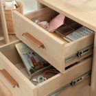 Sauder 59"W La Collection Whitaker Point Bureau - Finition Natural Maple-Fini sur toutes les faces pour un placement polyvalent dans n'importe quelle pièce de votre maison