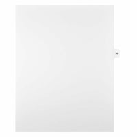 Mark Maker – Onglets séparateurs juridiques blancs, 1/15 onglets, format lettre, sans trous, numéro 36, 25/paquet-Onglets séparateurs blancs, 1/15 onglets