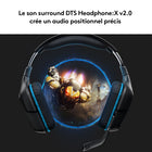 Logitech - Casque de jeu filaire G432 - PC - Noir-Micro 6 mm doté d'une fonction de sourdine Flip-up et du contrôle du volume - Vos partenaires de jeu vous entendront clairement grâce au grand micro à tige 6 mm