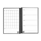 Rocketbook – Cahier Réutilisable Intelligent Fusion – Format Exécutif – 21 Feuilles – Gris Espace Profond-Les 42 pages comprennent une liste de tâches, un planificateur hebdomadaire, un calendrier mensuel, un modèle d’objectifs OKR, une liste d’idées, une grille de points et des pages lignées