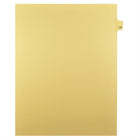 Markmaker - Intercalaires imprimes Legal, Chamois, 1/25th coupe, format lettre, sans trous, 25 tabs/PQT, 5 PQT/Boite, Numero 179-Intercalaires imprimes Legal