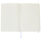 JAM PaperMD – Cahiers de notes à couverture rigide avec fermeture à bande élastique, 5 7/8 x 8 1/2 po, blanc, 2/pqt-5