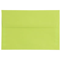 JAM Paper Enveloppes format livret de teinte claire avec fermeture gommée, 5 1/2 x 8 1/8 po, vert lime, 1000/paquet-Vert lime