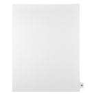 Markmaker - Intercalaires imprimes Legal, Blanc, 1/15th coupe, format lettre, sans trous, 25 tabs/PQT, 5 PQT/Boite, Numero 90-Intercalaires imprimes Legal