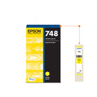 Epson - Cartouche d'encre DuraBrite Pro T748 - Capacité standard - Jaune-Manipulation sans souci - impressions résistantes au maculage, à la décolouration et à l’eau