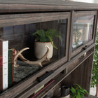 Sauder - 433683 La Collection Aspen Post Surmeuble - Finition Pebble Pine-Assemblage rapide et facile grâce aux moulures glissées brevetées.
