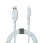 Basic Tech - Câble Lightning de 3 pi, Gris-elegant et sans enchevêtrement