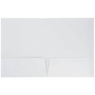 JAM PaperMD – Chemises de présentation à 2 pochettes plastifiées et lustrées, blanc, 25/paquet-Capacité : 200 feuilles
