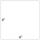 SPC - Étiquette Adhésive Perforée à Tansfert Thermique - 4 po x 4 po - Mandrin de 7,6 cm - Blanc - Paquet de 1000-Étiquettes sensibles à la pression recommandées pour les étiquettes d'expédition, les bacs de pièces et les étiquettes d'identification des produits