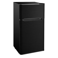 RCA – Refrigérateur de 4,5 pi3 à deux portes, acier inoxydable noir (RFR469)-La capacité d'entreposage de 4,5 pi3 est de taille parfaite pour n'importe quelle pièce de votre maison, de votre bureau ou de votre chambre d'étudiant