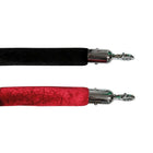 Cordon de velours pour poteaux de contrôle des foules, noir seulement-Couleur : velours noir