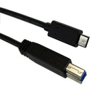 BlueDiamond – Câble USB 3.1, C mâle vers B mâle, 3 pi (80119)-Notre nouveau connecteur réversible de type C se branche correctement à tous les coups!