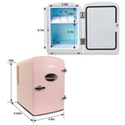 Koolatron - Retro Portable 6 Canettes Thermoélectrique Mini Réfrigérateur Refroidisseur - 4 L / 4,2 qts - Rose-6