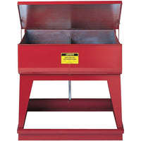 JustriteMD – Coffre de rinçage à double bac, 2 x 9 gal, 5 1/4 x 16 x 12 po-Construction en acier revêtu robuste de calibre 18