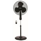 Ecohouzng â€“ Ventilateur sur pied numérique oscillant de 16 po, 17 x 50 x 17 po, noir-Hauteur réglable et tête du ventilateur inclinable