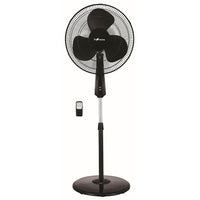 Ecohouzng â€“ Ventilateur sur pied numérique oscillant de 16 po, 17 x 50 x 17 po, noir-Hauteur réglable et tête du ventilateur inclinable