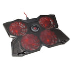 Marvo Tech – Plaque de refroidissement quadruple cœur pour ordinateur portatif FN-30, rouge-Noir et rouge