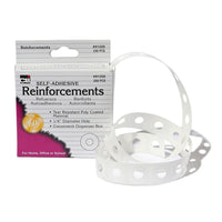 Charles Leonard – Renforts de trous recouverts de poly, blanc, 4800/paquet (CHL91200)-Idéal pour protéger les feuilles de papier à 3 trous