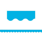 Teacher Created Resources Bordure Aqua festonnée, paquet de 72-Utilisez des bordures colorées pour animer les tableaux d'affichage, les fenêtres, les murs et les projets de classe