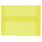 JAM Paper Enveloppes translucides A2, jaune primaire, 250/paquet-Enveloppes en papier translucide jaune primaire