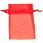 JAM Paper - Sacs transparents - Petit - 4 x 5 1/2 - Rouge - Vrac 96 sacs/boîte-Couleur : petit sac transparent rouge.