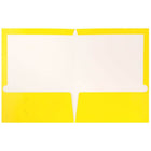 JAM PaperMD – Chemises de présentation à 2 pochettes plastifiées et lustrées, jaune, 25/paquet-Capacité : 200 feuilles