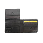 Ashlin® Portefeuille bloquant l'identification par radiofréquence et avec section rabattable Dermot pour homme, noir-Excellent portefeuille de tous les jours pour contenir toutes vos cartes de crédit avec les nombreuses cartes de fidélité que vous pouvez avoir