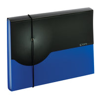 Pendaflex - Chemise expansible à 7 pochettes - poly - format lettre - bleu et noir-Le polypropylène durable garde les documents en sécurité.