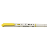 Zebra – Surligneur double pointe style stylo Mildliner, jaune citron doux-Pointe biseauté à double extrémité