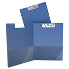 Davis Group Planchette a pince indispensable a levier Lettre, paquet de 10 – Bleu Royal-Clear interior pockets on front & back covers to secure loose documents and allow for easy identification of content