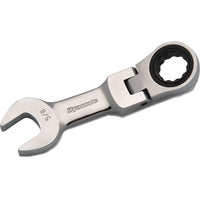 Dynamic Tools – Clé à cliquet courte à tête articulée, 7/16 po-Taille : 7/16 po