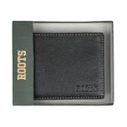 Roots - Portefeuille mince pour hommes avec aile d'identification supérieure - Noir-1 compartiment à billets