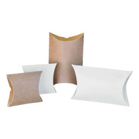 Eddie's - Boîte Pillow Box, 3,5 po L x 3,5 po L x 1 po H, blanc, 100/Boîte-boîte à cadeaux / Pillow Box