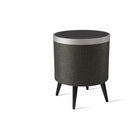 Koble - ZAIN la table d'appoint intelligente, noir / noir / argent-Couplage stéréo : connectez 2 tables d'appoint pour un véritable son sans fil
