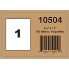 Labelcraft Products  - Étiquettes Zéro Déchet - 8,5" x 11" - 150 Étiquettes-1 étiquettes par feuille, 150 feuilles