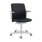 Humanscale Path - Chaise de travail - Cadre gris/Ecoknit noir doux-Des filets de pêche et des récipients en plastique collectés dans l'océan sont utilisés pour créer des matériaux utilisés dans les composants structurels de cette chaise