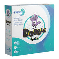 Zygomatic - Spot it!: Access+-Dobble Access+ reste fidèle à la version originale du jeu : le joueur doit repérer le symbole identique sur sa carte et sur celle de la pioche. Cela permet de jouer avec ses proches et que chacun y prenne du plaisir.