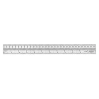C-THRU – Règle laminée avec mesures métriques/pouces, 30 cm/12 po, 12/pqt-Série de 8 conversions utiles inscrites au verso