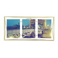 Umbra – Présentoir à plusieurs photographies Prisma, laiton mat (313019-221)-Support mural ou de bureau
