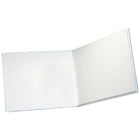 Livre vierge à couverture rigide Ashley 6" x 8", paquet de 12-Livre blanc à couverture rigide de 8" de large x 6" de haut, chacun avec 28 pages