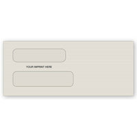 Deluxe - Enveloppes de sécurité autocollantes à double fenêtre, 8-5/8 po x 3-5/8 po, paq./500 (5027-500)-Double fenêtre, autocollantes