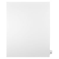 Mark Maker – Onglets séparateurs juridiques blancs, 1/25 onglets, format lettre, sans trous, numéro 49, 25/paquet-Onglets séparateurs blancs, 1/25 onglets