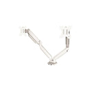 Fellowes - Support articule pour deux moniteurs serie Platinum, blanc-Système de gestion des câbles intuitif