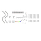 Flash Furniture - Ensemble de construction de tuyaux de 80 pieces Bright Beginnings qualite commerciale pour systeme mural STEAM-Encourage le developpement cognitif avec le jeu creatif,