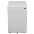 Flash Furniture Classeur à verrouillage Mobile à 3 tiroirs avec tiroir suspendu-blanc (HZCHPL01W)-Classeur blanc moderne à 3 tiroirs - Design mobile ergonomique
