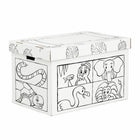 Bankers Box - Coffre à jouets Au jeu - Animal-Polyvalence - Convient à notre jeu de 40 blocs de construction Bankers Box, aux animaux en peluche, aux équipements sportifs, aux livres, aux couvertures, aux oreillers, aux vêtements et tout ce que votre enfant veut ranger dedans