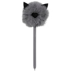Merangue − Stylo à bille Puff − visage de chat − 0,7 mm-Stylo à bille